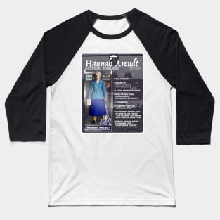 Hannah Arendt Action Figure Baseball T-Shirt